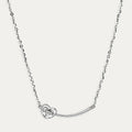 Gargantilla de Oro 18k Blanco con Diamantes Paris