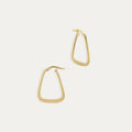 Pendientes de Aro en Plata Dorada Organic