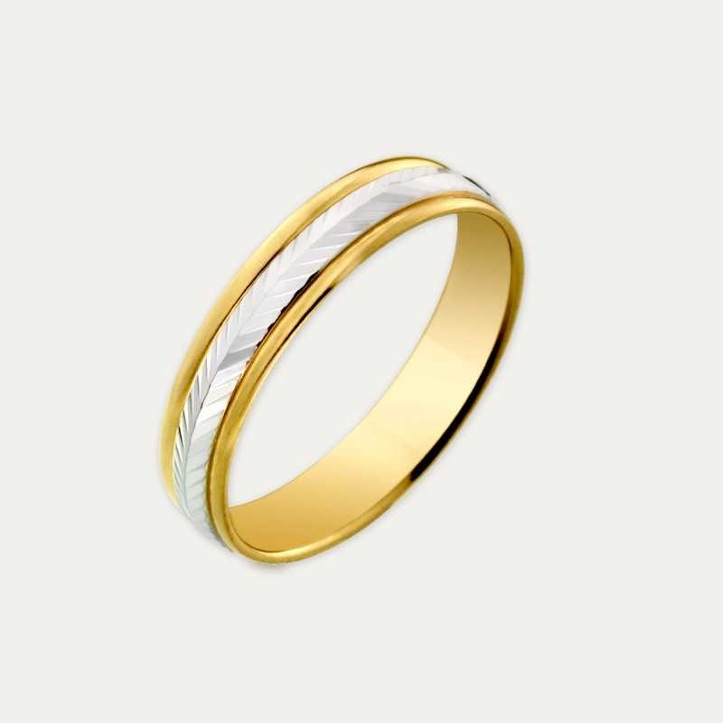 Alianza De Boda Oro 9k Bicolor MOD283